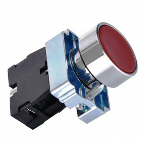 Botão LAY5 BA42 + Bloco LAY5-BE102 NF - Vermelho