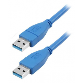 CABO USB 3.1 MACHO+MACHO 2M AZUL / 018-7701