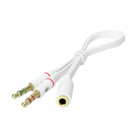 CABO ADAPTADOR  DE FONE DE OUVIDO 2 P2 MACHO P/ 1 P3
