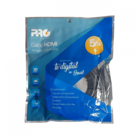 CABO HDMI 4K ULTRAHD 5METROS PROELETRONIC