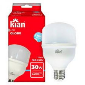 LÂMPADA LED GLOBE 30W 6500K BIVOLT E27 KIAN