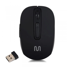 MOUSE S/FIO 2.4 GHZ LITIO PRETO USB