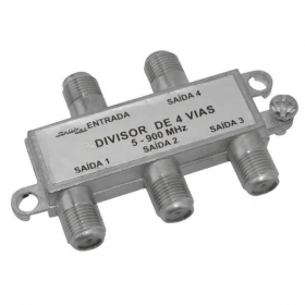 DIVISOR 4 SAIDAS/75 TV 5-900MHZ- PC