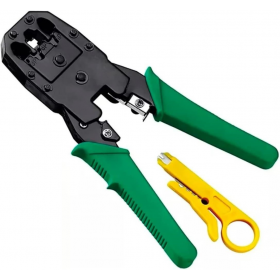 ALICATE DE CRIMPAR 3 EM 1 RJ11 RJ12 RJ45 C/CATRACA