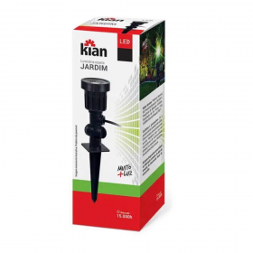 ESPETO LED JARDIM PVC 5W PT VERDE  KIAN