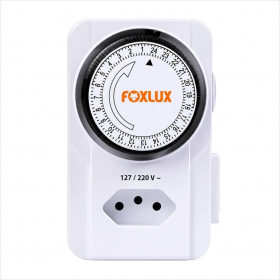 TIMER TEMPORIZADOR ANALÓGICO FX TBA - FOXLUX BIVOLT