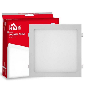 PLAFON 24W EMBUTIR QUADRADO LED SLIM 6000K KIAN