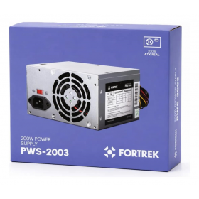 FONTE ATX 200W 20+4 PINOS SEM CABO FORTREK FT0003FK