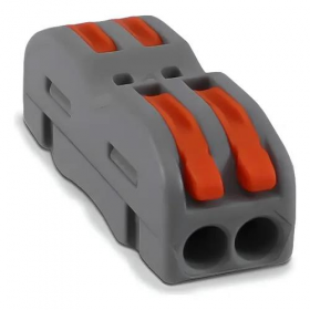 CONECTOR DE EMENDA AUTOMATICO    - 2 VIAS CABOS 0,08 A 4,0MM ATE 32A SIBRATEC 13453