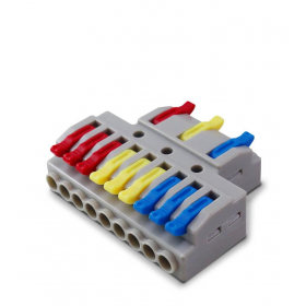 CONECTOR DE EMENDA E DERIVACAO KV439 3 ENTRADAS E 9 SAIDAS 32A 600V - P/ CABOS DE 0,08-4MM SIBRATEC