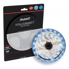 FITA LED BRANCO FRIO 10W/M 5MTS 6500K 127V