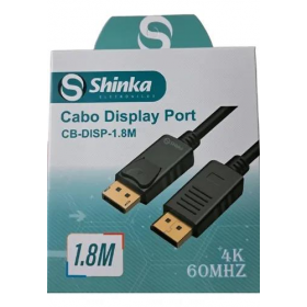 CABO DISPLAYPORT MACHO PARA DISPLAYPORT MACHO SHINKA