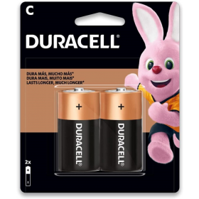 PILHAS ALCALINAS MÉDIA C DURACELL PACOTE COM 2 UNIDADES