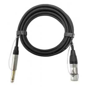 CABO P10 MACHO MONO + XLR FEMEA OD:6MM P/ MIC PRO SERIES 5M