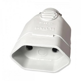 TOMADA BIPOLAR(2P)10A 250V BRANCA (1444)ILUMI