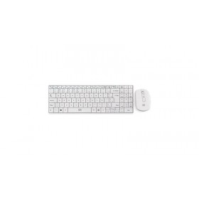 TECLADO COMBO SLIM USB SEM FIO BRANCO MULTILASER