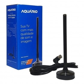 ANTENA INTERNA AQUARIO HDTV CABO CONECTOR DTV-100P
