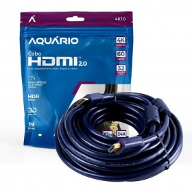 CABO HDMI 10 METROS 2.0 4K 3D AQUÁRIO