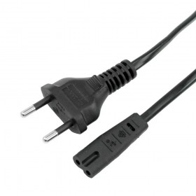 CABO DE FORCA TIPO 8 2X0.75MM PINO 4MM 1,5M