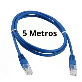 CABO DE REDE 05METROS CAT5 AZUL CRIMPADO
